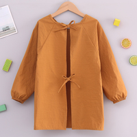 Vêtements de peinture pour enfants, combinaison imperméable, bavoirs réutilisables, tenue anti-salissure à manches longues pour tout-petits, tablier à manches pour bébé