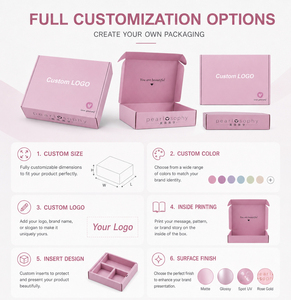 Durable Recycled Corrugated <b>Boxes</b> for Jewelry & Apparel Packaging with Custom Logo UV Coating <b>Wedding</b> <b>Gift</b> Options - Product Image 4