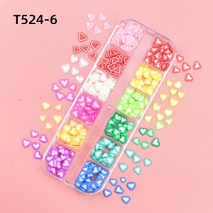 12 Rejillas de Adornos para Uñas de San Valentín, Dijes Románticos de Corazón y Amor, Rodajas de Arcilla Polimérica, Parches para Decoración de Uñas - Product Image 6