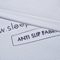 Tissu de matelas en polyester jacquard tricoté DTY 220 g/m² blanc