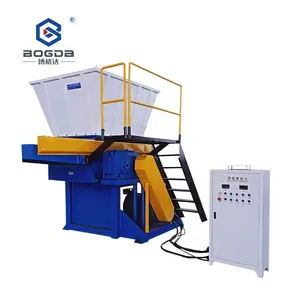 Bogda Hoge Kwaliteit Plastic Recycling Machine Pp Pe Pvc Schroot Metaal Enkele Spil Shredder Prijs