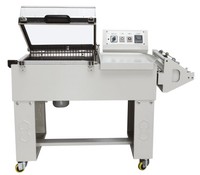 Film plastique manuel pour bouteilles d'eau minérale Machine semi-automatique 2 en 1 pour l'emballage rétractable de type L