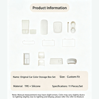 Kit Intérieur Complet pour ORA 5 2026, Boîte de Rangement de la Console Centrale, Porte-Gobelets, Housse d'Accoudoir, Accessoires de Rangement et de Protection