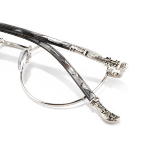 圆形镜框精美配件黑银金枪色光学处方老花眼镜认证眼镜商 - Product Image 5