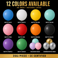 Ballons en latex de 36 pouces en gros, conformes aux normes CE/EN71/BSCI/CPC/ASTM F963, pour les remises de diplômes et les célébrations