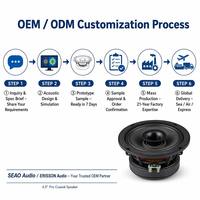 Haut-parleur coaxial 2 voies de 6,5 pouces en aluminium pour système audio de voiture, conception OEM/ODM, MOQ 500 paires