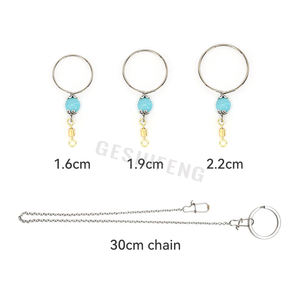 In acciaio inox pelle di tigre peonia collo Xuanfeng piccolo uccello sole Golden uccello monaco collare pappagallo con catena di ferro 30cm - Product Image 5