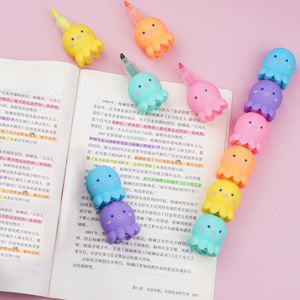 Dễ Thương 5-Màu Bạch Tuộc <span class=keywords><strong>Mini</strong></span> <span class=keywords><strong>Highlighter</strong></span> Pen Set Huỳnh Quang Đánh Dấu Cho Trẻ Em Trường Văn Phòng Phẩm Sơn - Product Image 5