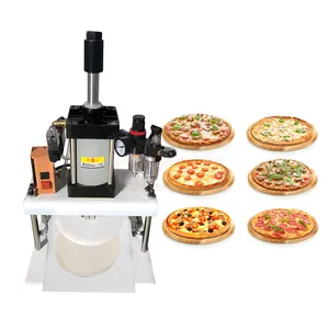 Máquina neumática de prensado de masa de Pizza Naan, máquina de prensado de masa de Pizza de bajo precio de 18-30CM, ahorro de energía