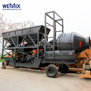 YHZM1500 Planta dosificadora de hormigón móvil Mezclador de tambor Tipo de tambor Planta mezcladora móvil - Product Image 1