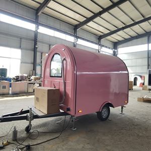 קדימון משאית מזון מיני-ורוד עם מטבח מלא 2025 קרוון מזון - Product Image 3