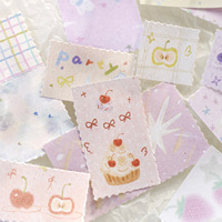 Paket Başına 50 Yapışkan Not Kağıdı Patchwork Bahçe Serisi Kore Tarzı DIY Malzemeleri ve Dekoratif Arka Planlar