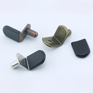 Supports d'étagère durables en acier laminé à froid nickelé, finition bleu antique, rouge, noir, style moderne et simple - Product Image 1