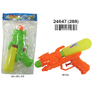 Pistola ad acqua da 20 cm in plastica, giocattolo per il divertimento estivo dei bambini in spiaggia - Product Image 1