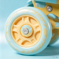 Patins à roulettes ajustables pour enfants, avec réglage par bouton, roues PU lumineuses, pour garçons et filles débutants, pour l'extérieur