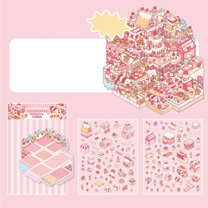 JHM Today's Business en la tercera serie de pegatinas de material decorativo de manual de paisaje 4 tipos de - Product Image 2