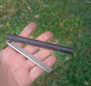 Herramienta de Emergencia para Acampar, Encendedor de Fuego de Magnesio Multitamaño con Raspador y Cuerda Reflectante para Supervivencia al Aire Libre - Product Image 3