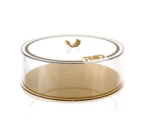 沙布和Yomim <span class=keywords><strong>Tovim</strong></span>丙烯酸逾越节托盘Lucite Pesach储物盒丙烯酸意第绪语Judeka盒 - Product Image 1