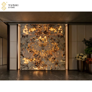 Yushi Backlit patagonia quartzite tấm tùy chỉnh sáng đá cho khách sạn biệt thự nền tường Countertop trang trí - Product Image 1