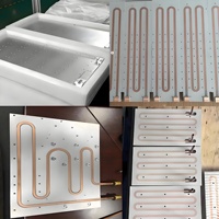 Plaque de refroidissement liquide en aluminium sur mesure, usinée CNC, pour batteries haute densité, système de refroidissement par eau, dissipateur thermique