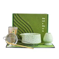 Le service à thé japonais Matcha comprend un fouet en bambou, brosse à matcha en céramique, support de fouet, outils de fabrication de thé Matcha