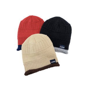 Unisex Thick Knitted 100% Acrylic <b>Beanie</b> Hat Custom Logo Multicolor Dual Warm Ribbed Adjustable Ski Travel 3D Embroidery - Product Image 5