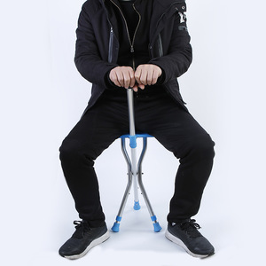 Cleye Aluminum Alloy Folding Cane <b>Stool</b> <b>Height</b> <b>Adjustable</b> Multifunctional Chair For Outdoor Use - Product Image 1
