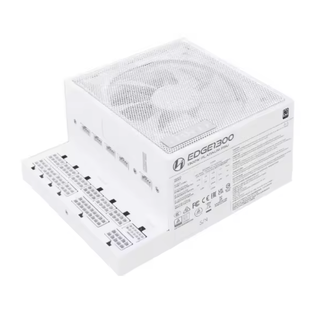 Lianli Edge1300 White L-Shape Platinum Fully-Modular ATX 3.1 PSU 1300W USB Hub Power Supply Desktop PC 24pin Interface 5v Stock