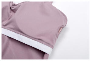 थोक कस्टम लोगो 2 टुकड़ों से भरा हुआ फल, महिलाओं के लिए फिटनेस के लिए चलने वाली फसल शीर्ष योग सेट - Product Image 4