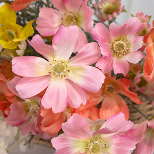 Fleur artificielle <span class=keywords><strong>Cosmos</strong></span> à tige unique de qualité supérieure, effet floqué, simulation Galsang, décoration d'intérieur, centre de table, plante artificielle pour mariage - Product Image 2