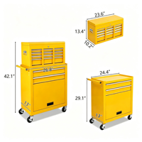 Armoire à outils robuste en acier inoxydable, capacité de charge 300 kg, serrure à clé, étanche, antivol, personnalisable OEM/OBM, fabrication en usine