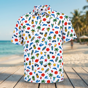 Polo pour homme à imprimé mexicain, manches courtes, col rabattu, décontracté, pour le golf, OEM ODM, personnalisable - Product Image 2