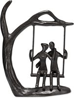 Sculpture de couple en fer forgé pour la Saint-Valentin, cadeau de mariage, décoration de la maison