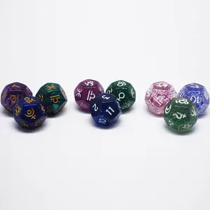 Popular in the world astrology dice 3pcs/ set fate sign number constellation fortune telling the future