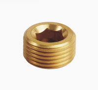 1/8 1/4 3/8 1/2 3/4 1 pouce bouchon à vis conique pour eau air carburant Pipeline Pack Bsp bouchon en laiton 1/8 NPT joint affleurant bouchon de tuyau en laiton