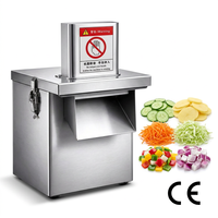 Zware professionele groentesnijmachine met gegolfde rand voor aardappelsnijden voor commerciële keukens