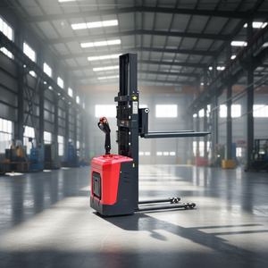 HaoRun CDD20 Semi-Electric Hydraulic Lift Stacker Lead-Acid Battery 1150x160x50 Fork Dimensions Portable Indoor Use - Product Image 5