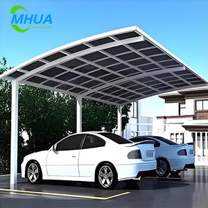 Prix d'usine Usage domestique 1 voiture ou <span class=keywords><strong>2</strong></span> <span class=keywords><strong>voitures</strong></span> Cadre en aluminium étanche <span class=keywords><strong>Carport</strong></span> Parking Auvent - Product Image 1
