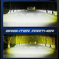 Luz Auxiliar LED SC003, Lente de Proyector Tricolor 6000K+3000K 30W, Luz Plana para Motocicleta, Luces para Parrilla de Coche