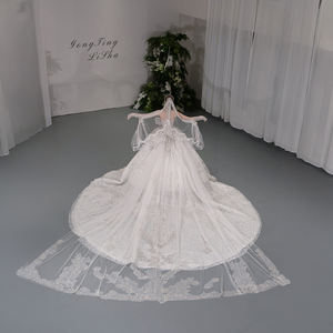 Vestido de Novia de Gala Moderno con Cuentas de Lujo GT151, Escote Corazón, Cola Capilla, Personalizado y Encantador para la Novia - Product Image 4