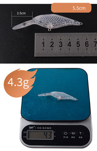 Mới Shad Minnow Trống Thêm Các Bề Mặt Cơ Thể Là Mịn 5.5Cm 4.3G Không Sơn Minnow Nhật Bản Câu Cá Lure Khoảng Trống - Product Image 6