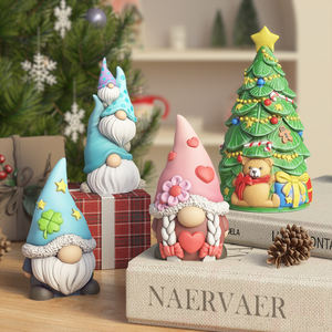 แม่พิมพ์เทียนรูปต้นคริสต์มาส DM1088 ซานต้า กอนอมส์ แม่พิมพ์เรซิ่นอีพ็อกซี่ 3 มิติ รูปคนแคระ สำหรับงาน DIY งานฝีมือ ของตกแต่งปูนปลาสเตอร์ สำหรับตกแต่งบ้านและงานปาร์ตี้ - Product Image 3