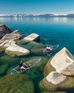 Лидер продаж, 2-местный прозрачный пластиковый поликарбонатный каяк из поликарбоната, новый плавающий прямой поплавок для бассейна из стекловолокна - Product Image 2