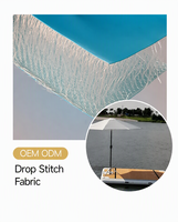 Planche de surf gonflable en PVC 5M 10cm 20cm, tissu PVC double paroi DWF Drop Stitch pour tapis de gymnastique gonflable