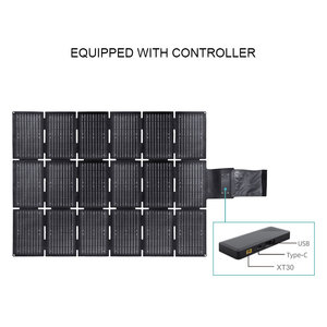 Xách tay 162 Wát có thể gập lại năng lượng mặt trời bảng điều khiển cho ngoài trời & RV tự lái xe cắm trại kích thước nhỏ năng lượng mặt trời sạc - Product Image 4