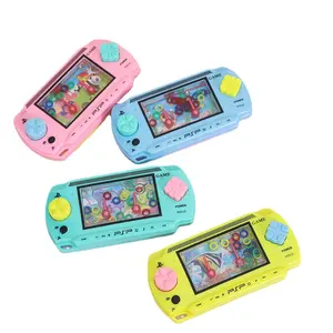 Groothandel Waterring Game Mini Handheld Spelconsole Squeeze Plastic Waterring Spel Speelgoed Geschenken Voor Kinderen