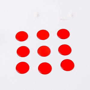 Jetons de jeu de casino en plastique transparent bon marché personnalisés de 15*1,2 mm, flocons de couleur acrylique, jetons acryliques - Product Image 3