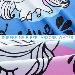 เสื้อคลุมมีฮู้ดสำหรับเด็กลายยูนิคอร์นผ้าขนหนูชายหาดที่เด็กชื่นชอบผ้าขนหนูมีฮู้ดเสื้อปอนโชสีน้ำเงินและชมพูต้านเชื้อแบคทีเรีย - Product Image 5