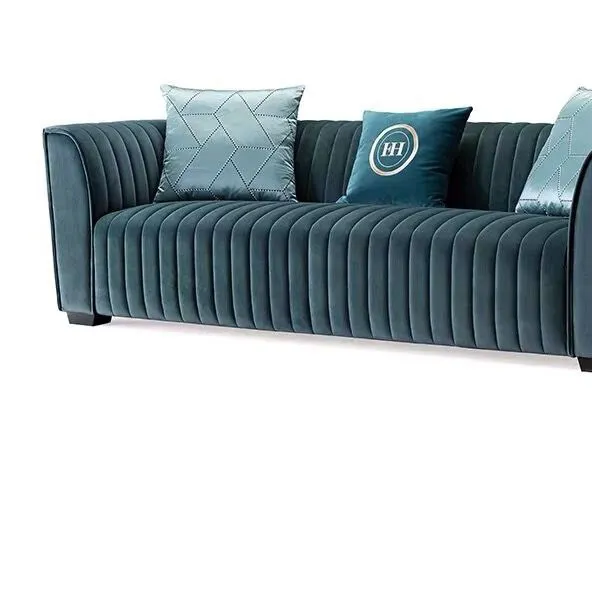 Sofá de cuero auténtico para sala de estar, estilo italiano, de lujo, estándar europeo, Moderno
