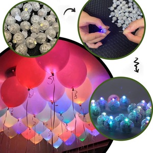 Multicolor LED Balloon <strong>Light</strong> <strong>Rainbow</strong> Colored Round Led Flash Mini Ball <strong>Light</strong> for Paper Lantern Balloon Halloween Christmas Decor - Product Image 6